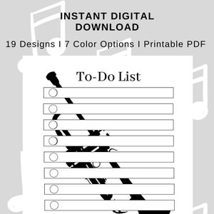 Musik-Themen To-Do Liste
