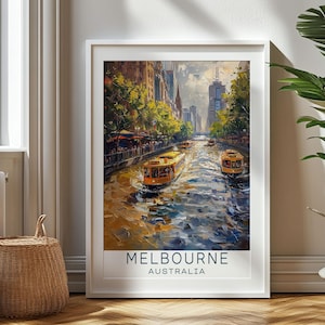 Personalized Travel Gift, Melbourne Travel Print, Australia Art Gift, Gift for Travelers, Birthday Gift, Melbourne Souvenir, Melbourne Art