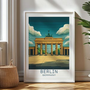 Personalisiertes Reisegeschenk, Berlin Reisedruck, Deutschland Kunstgeschenk für Reisende, Geburtstagsgeschenk, Deutschland Souvenir, Berlin Kunst, Geschenk für Papa