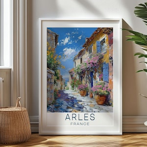 Personalisiertes Reisegeschenk - Arles Reisedruck - Frankreich, Kunstgeschenk, Geschenk für Reisende, Geburtstagsgeschenk, Souvenir, Geschenk für Papa, Arles Kunstdruck