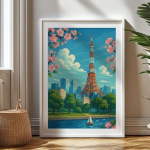 Personalized Travel Gift, Tokyo Travel Print, Japan Art Gift, Gift for Travelers, Birthday Gift, Tokyo Souvenir, Tokyo Poster Art