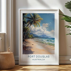 Personalized Travel Gift, Port Douglas Travel Print, Australia Art Gift, Gift for Travelers, Birthday Gift, Australia Souvenir, Gift for Dad