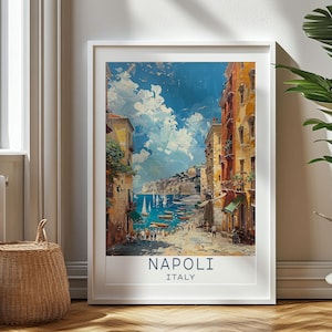 Personalized Travel Gift, Napoli Travel Print, Italy Art Gift, Gift for Travelers, Birthday Gift, Napoli Souvenir, Napoli Art, Napoli Poster