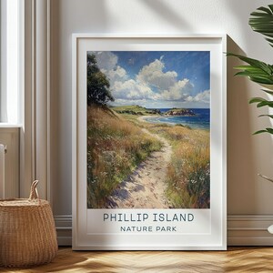 Personalisiertes Reisegeschenk - Phillip Island Nature Park Reisedruck - Australien Kunst Geschenk, Geschenk für Reisende, Geburtstagsgeschenk, Souvenir