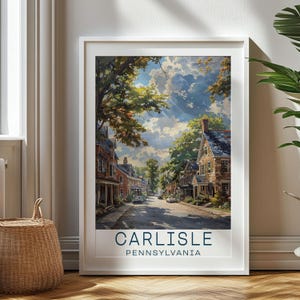 Personalisiertes Reisegeschenk - Carlisle Reisedruck - Pennsylvania Kunst Geschenk, Geschenk für Reisende, Geburtstagsgeschenk, Souvenir, Geschenk für Vater