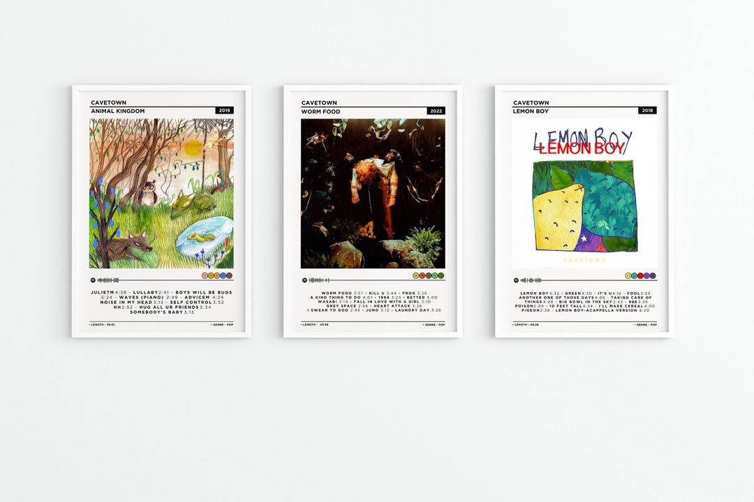 Cavetown 3 Set Album Poster / Worm Food Poster / Animal Etsy UK
