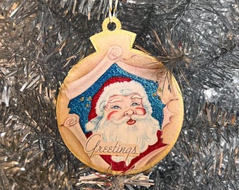 ヴィンテージ 60年代 サンタ クリスマス オーナメント レトロ ミッド