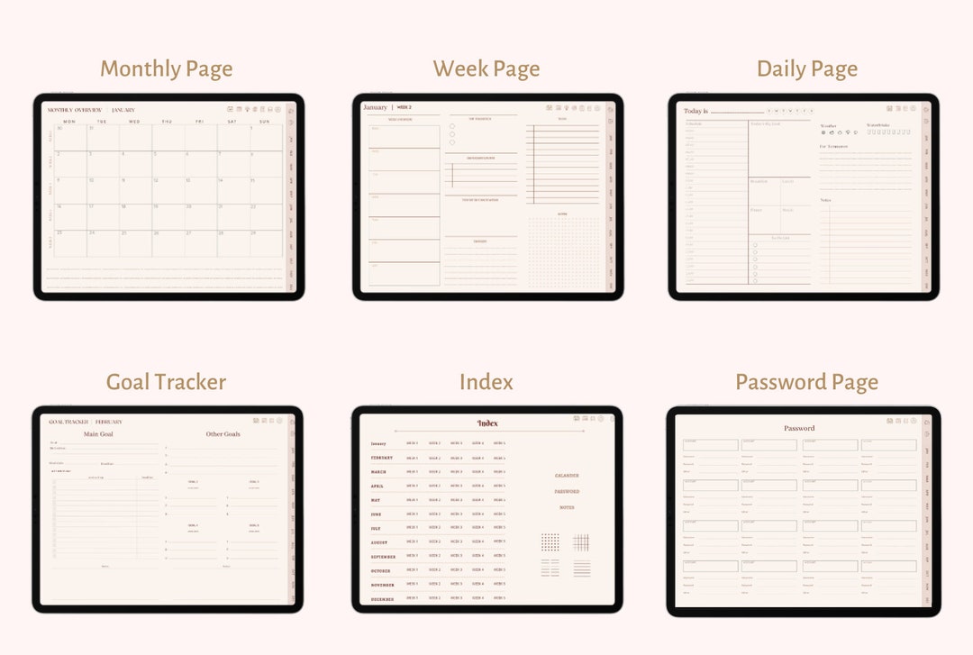 Digital Planner 2023 Planner Dated Digital Planner Etsy