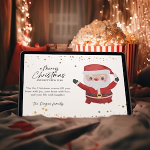 Cartoline di Buon Natale modificabili, cartoline di Natale, biglietti di auguri personalizzati, opzioni di messaggio disponibili