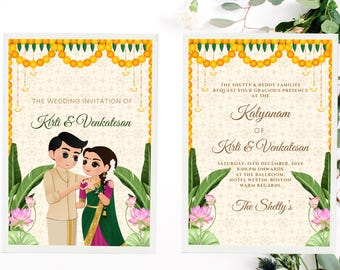 Personalized Printed Indian Wedding Invitation Set, Hindu Wedding Invitations, Hindu Wedding, Indian Wedding Invitation, Indian Invite Sets