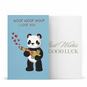 Cartão Panda fofo, Dia dos Namorados, cartão de aniversário engraçado, cartão fofo engraçado, cartão eu te amo, cartão de aniversário fofo, cartão de aniversário, cartão de te amo,