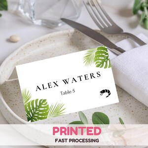Tarjetas de lugar para bodas, tarjetas de lugar impresas, tarjetas de lugar minimalistas modernas, tarjetas de nombre para mesas, etiquetas de nombre para mesas, tarjetas de nombre impresas personalizadas