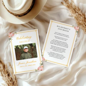 Scheda di preghiera funebre personalizzata stampata/digitale, modello di scheda di preghiera commemorativa, scheda di preghiera funebre, scheda di messa cattolica, scheda di necrologio