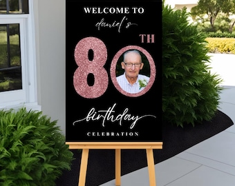 Plaque de bienvenue personnalisée pour fête du 70e anniversaire Célébration du 70e anniversaire Décoration de fête pour 70e anniversaire Plaque de bienvenue personnalisée pour fête d'anniversaire