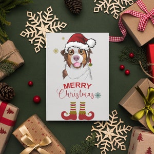 Tarjeta de Navidad divertida, tarjeta de galletas de Navidad, tarjetas de Navidad para perros, tarjeta de Navidad del perro, regalo perfecto para papá perro y mamá perro