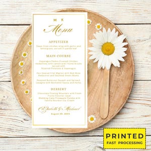 Tarjetas de menú de boda, Menús de boda impresos, Menús de boda modernos, Bodas manuscritas, Menús de boda minimalistas, Menús elegantes, Tarjeta de cena
