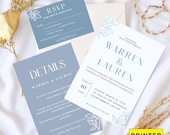 Minimalist Wedding Invitation Bundle Qr Code, Minimal Invitation Template Set, Modern Invite Suite, Elegant Online Rsvp, Details Card RSVP