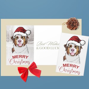 Tarjeta de Navidad divertida, tarjeta de galletas de Navidad, tarjetas de Navidad para perros, tarjeta de Navidad del perro, regalo perfecto para papá perro y mamá perro