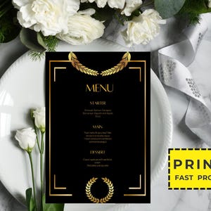 Personalisiertes gedrucktes Hochzeitsmenü, minimalistisches Hochzeitsmenü, modernes Hochzeitsmenü, einfaches Menü, Hochzeitsmenükarten, Abendmenükarte gedruckt