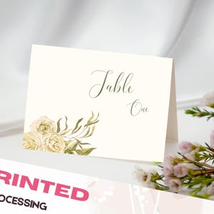 Marque-places pour mariage personnalisés avec choix de repas | de visite pliée | Marqueurs personnalisés | carte pour dîner | Marque-places de table