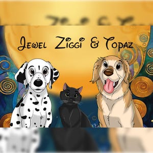 Cartoon Dog Portrait, Pet Cartoon, Cartoon Pet Portrait, Fathers Day Gift, Cat Cartoon, Dog Cartoon, Pet Portrait, Cartoon Pet, Cartoon Pet