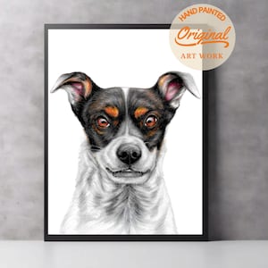 Custom Handpainted Pet Portrait, Mini Watercolor Pet Portrait, Custom Dog Painting From Photo, Cute Dog Keepsake, Dog Remembrance Gift