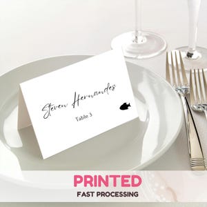 Tarjetas de lugar para bodas, tarjetas de lugar impresas, tarjetas de lugar minimalistas modernas, tarjetas de nombre para mesas, etiquetas de nombre para mesas, tarjetas de nombre impresas personalizadas