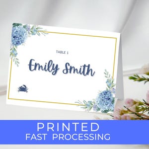 Tarjetas de lugar de boda personalizadas e impresas con opciones de comida / Tarjeta de nombre de mesa plegada / Tarjetas de ubicación personalizadas / Tarjeta de cena / Tarjeta de lugar de mesa