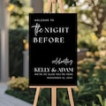 The Night Before Custom Rehearsal Dinner Welcome Sign Custom Wedding Rehearsal Personalized Welcome Sign Rehearsal Wedding Dinner Sign product logo
