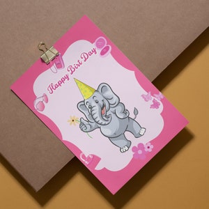 Carte de fête d'anniversaire, carte d'anniversaire imprimable, carte d'anniversaire drôle, carte de joyeux anniversaire, carte de voeux 5 x 7