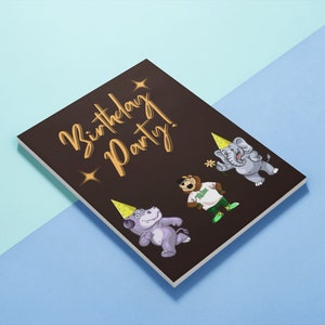 Carte de fête d'anniversaire, carte d'anniversaire imprimable, carte d'anniversaire drôle, carte de joyeux anniversaire, carte de voeux 5 x 7