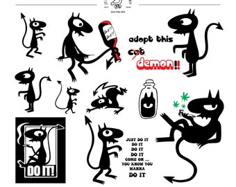 Disenchantment Lucifer Svg Bundle, Luci Svg Bundle, Disenchantment Decal,  Demon Luci Do It Svg, Digital Decals, Cricut Svg