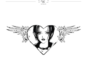 Nana Osaki Svg, Nana Anime Svg, Goth Aesthetic Svg Png
