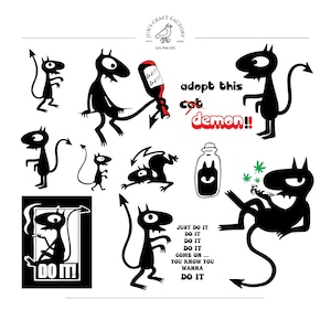 Disenchantment Lucifer Svg Bundle, Luci Svg Bundle, Disenchantment Decal,  Demon Luci Do It Svg, Digital Decals, Cricut Svg