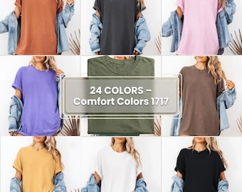 Oversized T-Shirt Mockup Bundle | 24 Comfort Colors 1717 Styles (Digital Download)