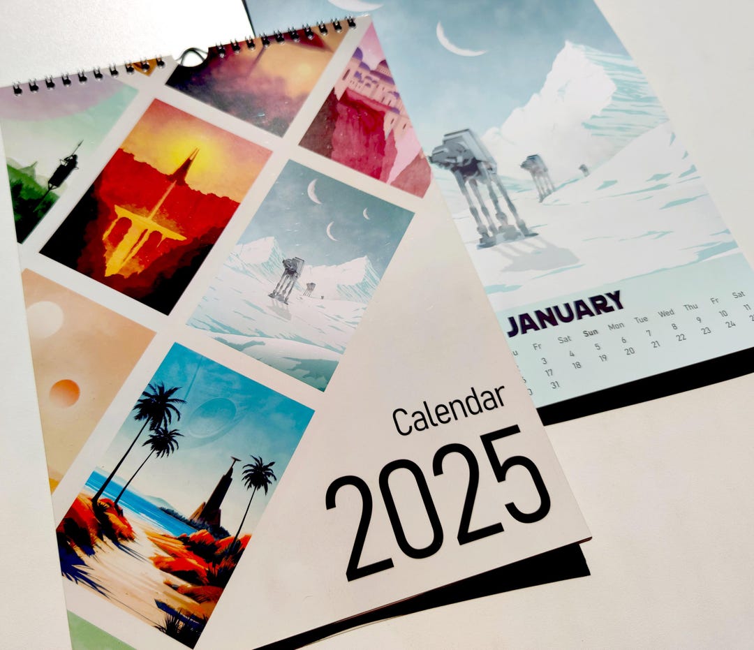 Star Wars Calendar 2025 Starwars Calendar 2025 Movie Calendar 2025
