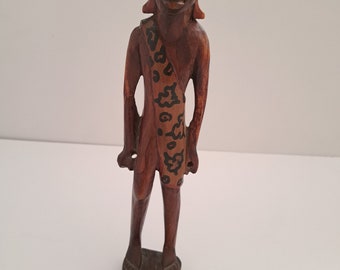 Vintage handgeschnitzte massai afrikanische Figur