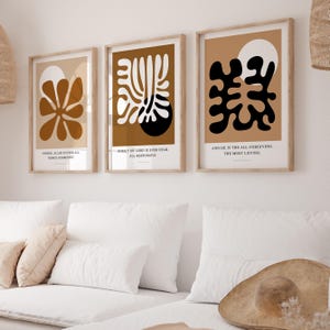 Set of 3 Islamic Digital Art Prints, Printable Quran Verse Wall Art, Inspirational Muslim Posters, Islamic Gifts for Midcentury Modern Home