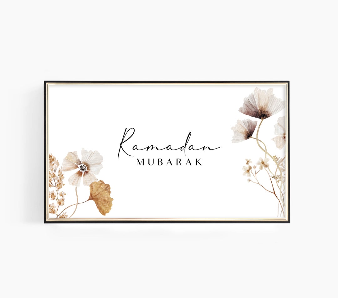 Ramadan Wall Art for Samsung TV Frame, Boho Islamic TV Frame Wall Art