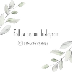 Puede incluir: S&iacute;guenos en Instagram @Nur.Printables. Ilustraci&oacute;n de acuarela de ramas frondosas sobre un fondo blanco.