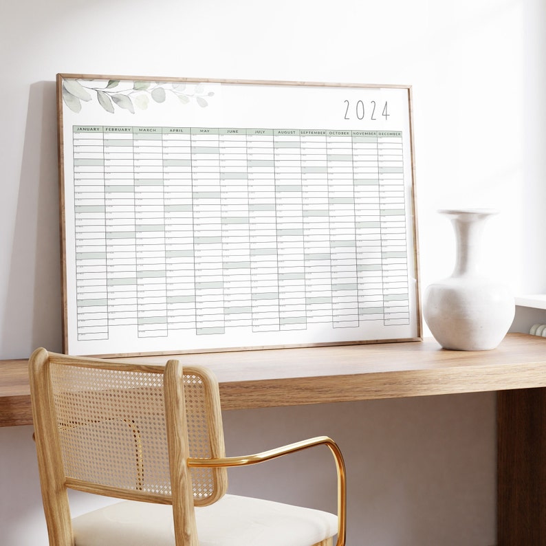 Islamic Calendar 2024 Digital Download Printable Yearly Etsy Australia