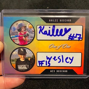 Custom KCC Dual Auto Trading Card (Original Design)