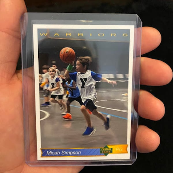 Custom 92-93 Vintage "Upper Deck" Basketball Replica Trading Card