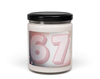 6•7 Trending Logo Soy Candle – 9oz Scented Candle