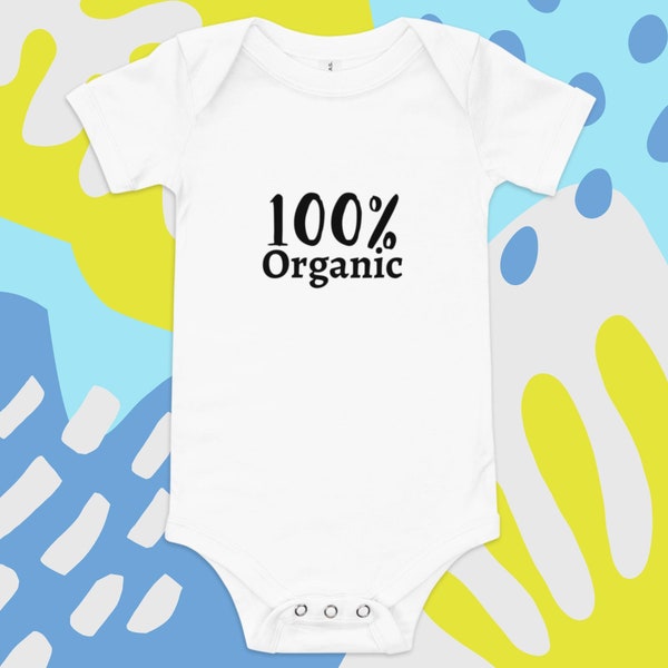 Baby kurzarm 100% Bio Einteiler