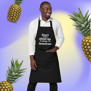 Organic Jamaican Cooking cotton apron