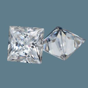 GRA Certified Loose Moissanite, 9x9mm Natural Princess Square Cut Diamond, Top Grade Excellent, Anniversary Gift, Making For Jewelry