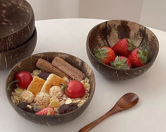 Natural Coconut Bowl & Spoon Set