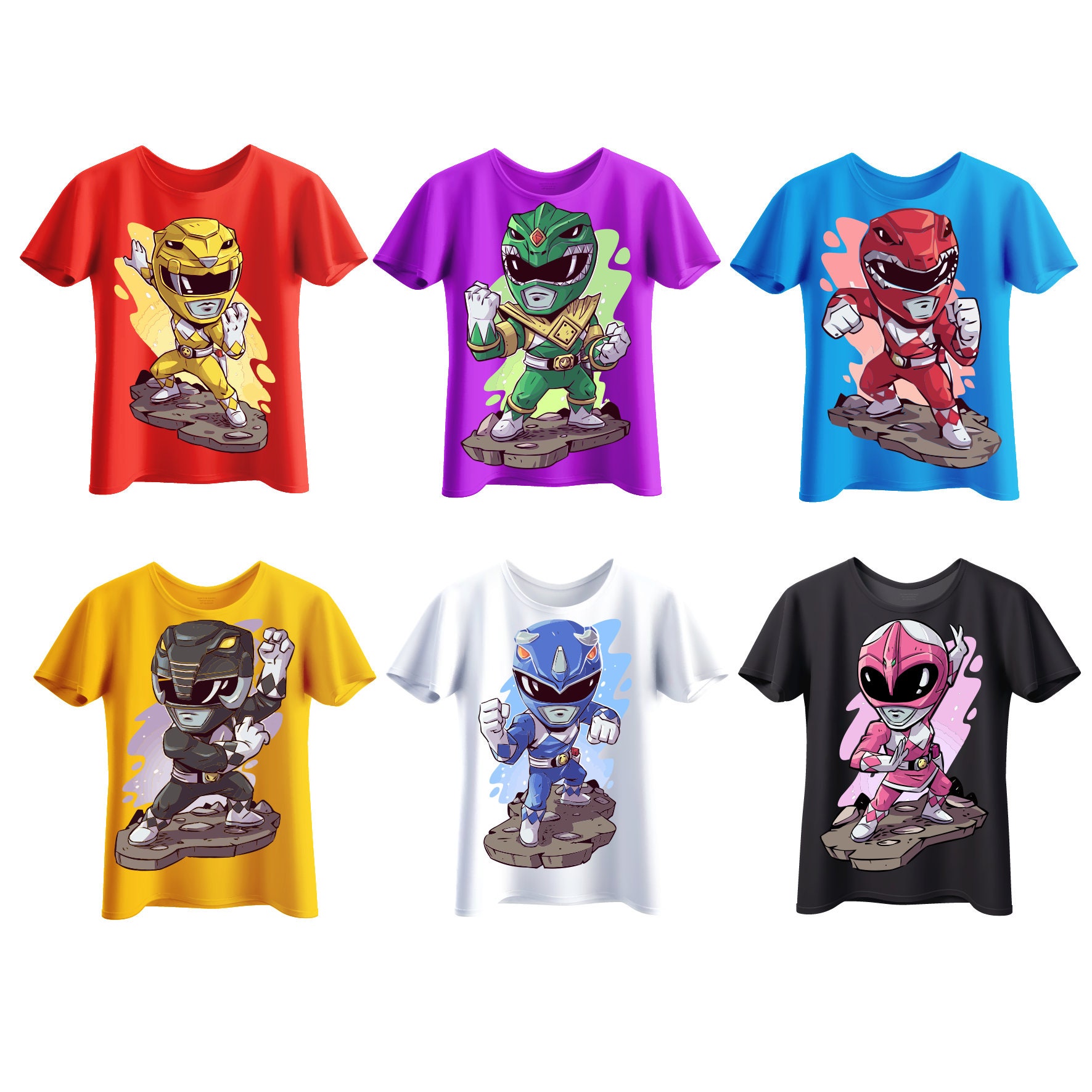 Rangers Svg Png Poster, Rangers Tumbler Wrap , Power Svg Png, Cartoon