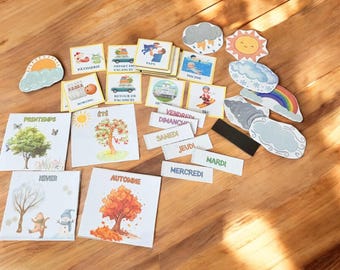 Customizable magnetic weekly planner routine magnets